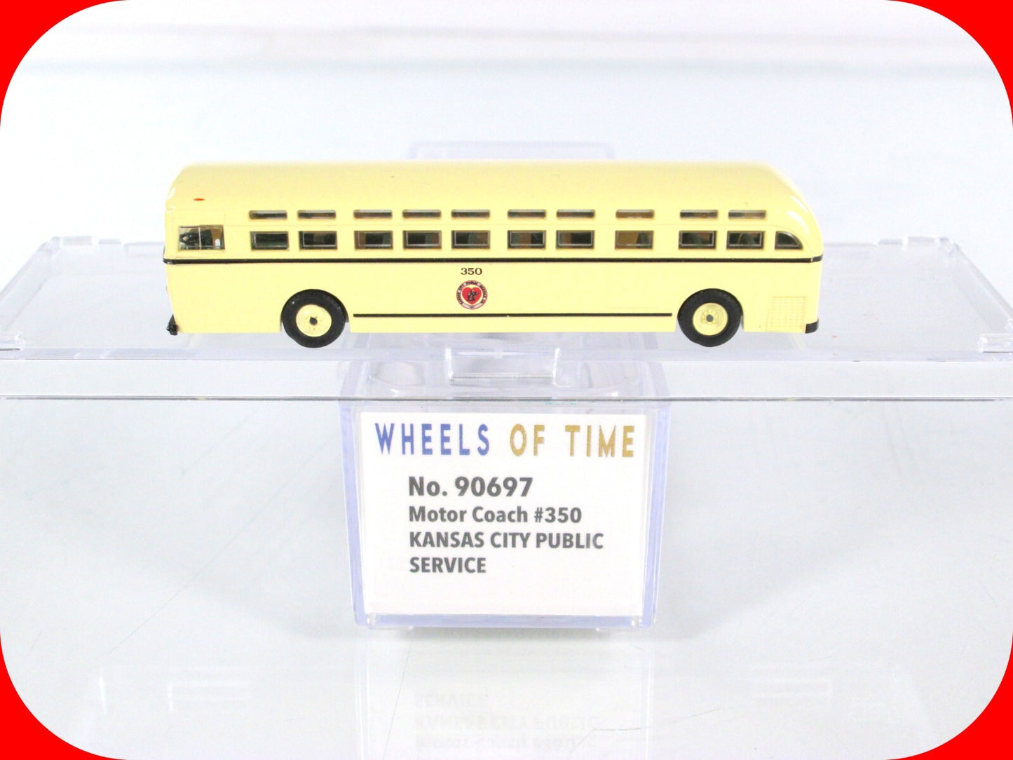 N Scale ***KANSAS CITY PUBLIC*** Transit Motor Coach #350 - WHEELS of TIME 90697