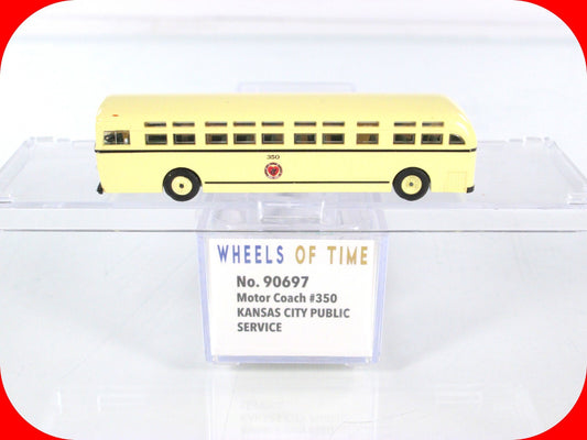 N Scale ***KANSAS CITY PUBLIC*** Transit Motor Coach #350 - WHEELS of TIME 90697