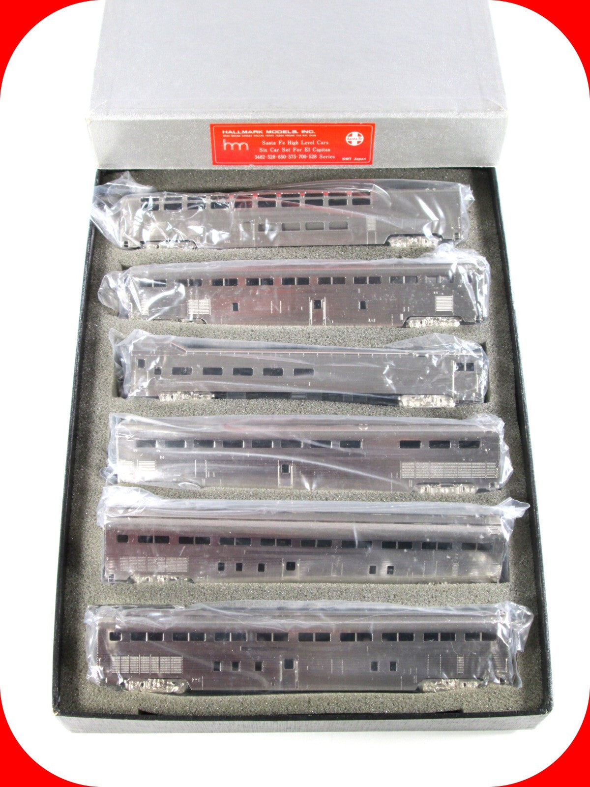 N Scale BRASS ***EL CAPITAN*** Santa Fe High Level Passenger 6-Car Set -HALLMARK