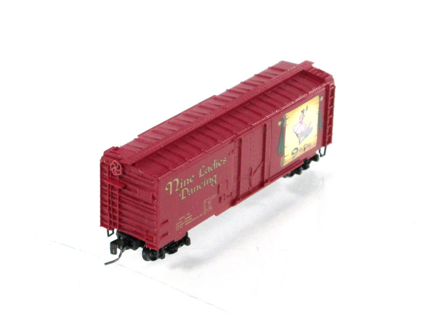 Z Scale **NINE LADIES DANCING** 12 Days Christmas Box Car -Micro Trains 50200390