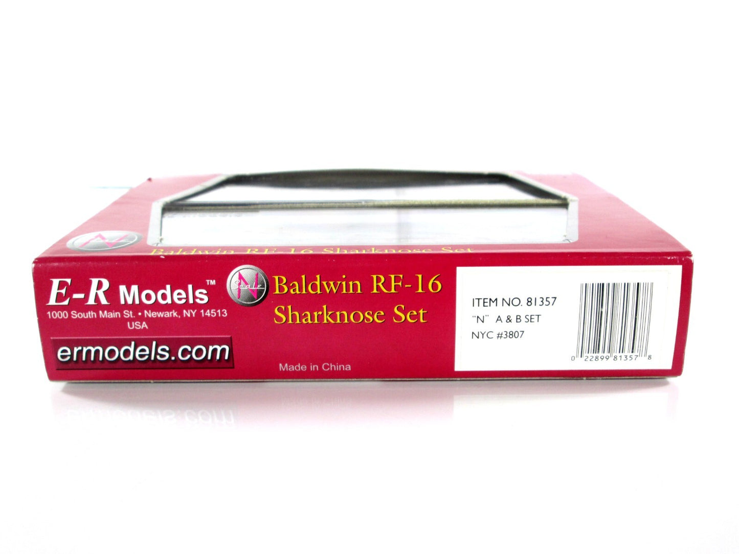 N Scale NYC Baldwin RF-16 Sharknose AB Set #3807,3707, E-R Models 81357, DCC Rdy