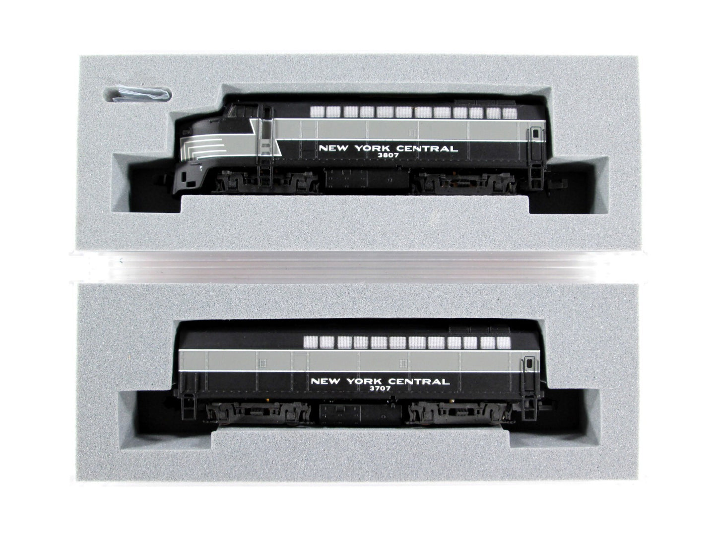 N Scale NYC Baldwin RF-16 Sharknose AB Set #3807,3707, E-R Models 81357, DCC Rdy