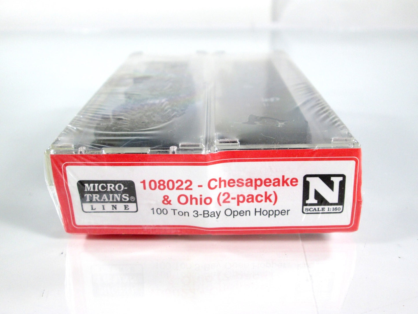 N Scale **CHESAPEAKE & OHIO* 100-Ton Coal Hopper 2-Car Set - Micro Trains 108022