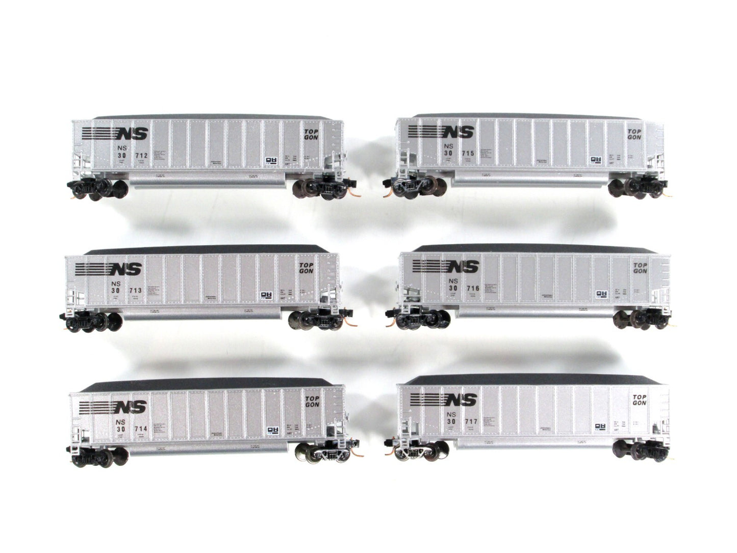 N Scale **NORFOLK SOUTHERN** Top Gon Coalporter Set - LBF 5438, MTL Cplr **RARE