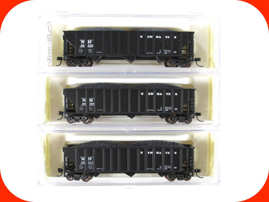 N Scale ***NEW HAVEN*** Coal Hopper 3-Set - Premiere Editions, Atlas 2601 **RARE