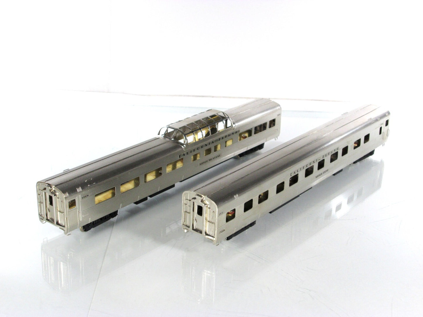 HO Scale BRASS *CALIFORNIA ZEPHYR* Dome, Roomette CB&Q, D&RGW ,Nickel Plate Prod