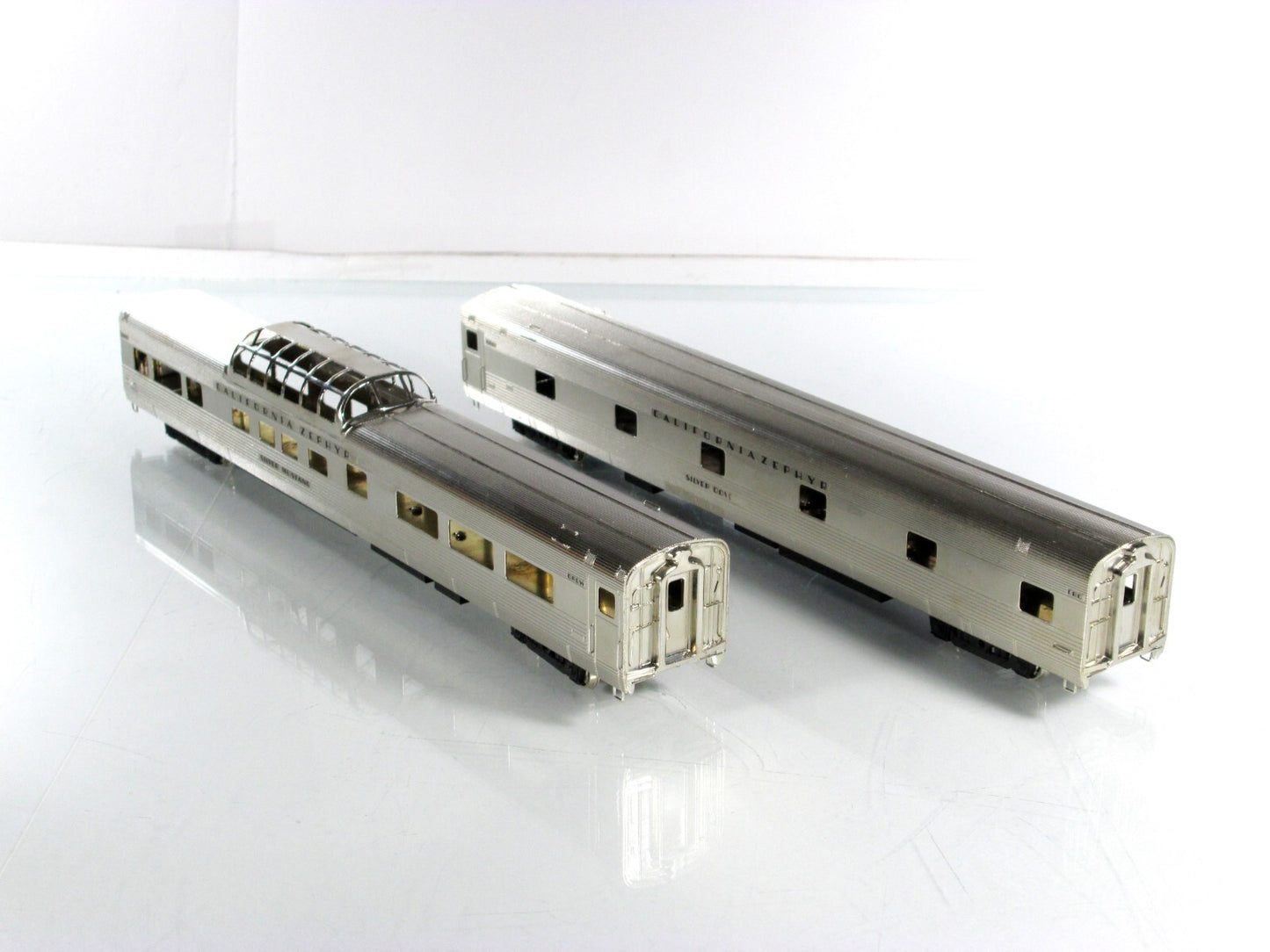 HO Scale BRASS *CALIFORNIA ZEPHYR* Dome, Roomette CB&Q, D&RGW ,Nickel Plate Prod