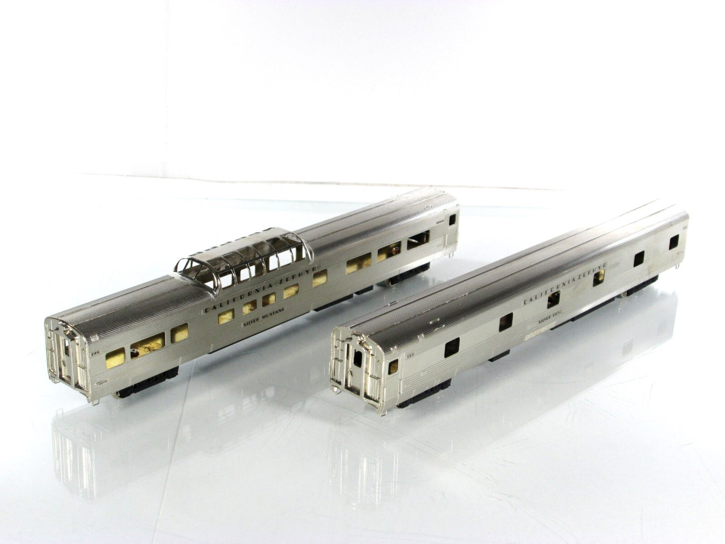 HO Scale BRASS *CALIFORNIA ZEPHYR* Dome, Roomette CB&Q, D&RGW ,Nickel Plate Prod