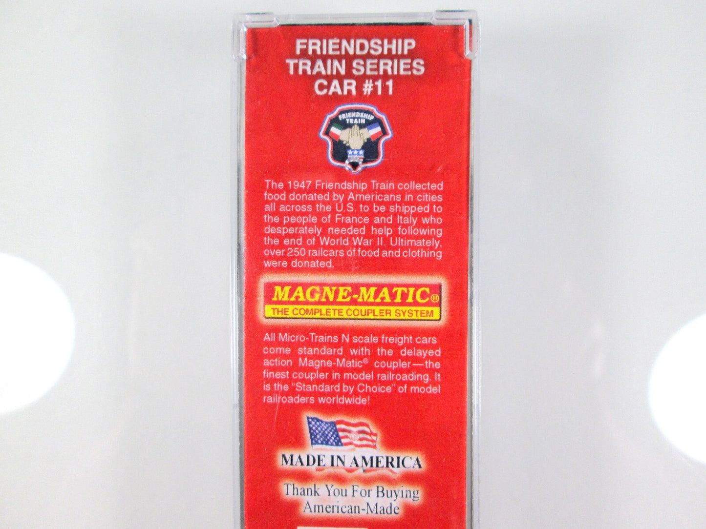 N Scale **LOUSIVILLE NASHVILLE** Friendship Train Box Car -Micro Trains 02000057