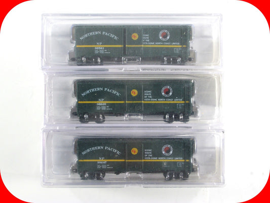 N Scale **NORTHERN PACIFIC** 40' Box Car Set - Intermountain / Tex-N-Rails *RARE