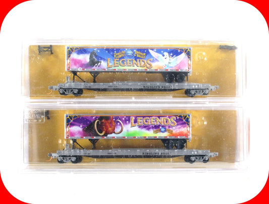 N Scale **RINGLING CIRCUS LEGENDS** 57' TOFC Set - Micro Trains 06400140 **RARE