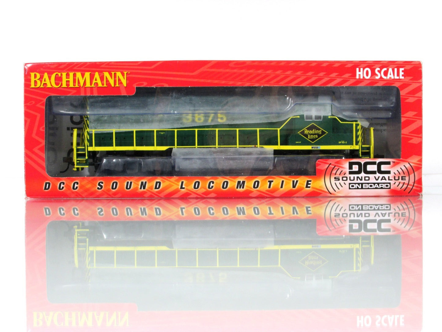 HO Scale ***READING*** EMD GP40 Locomotive, RDG 3675 - Bachmann 66310, DCC Sound
