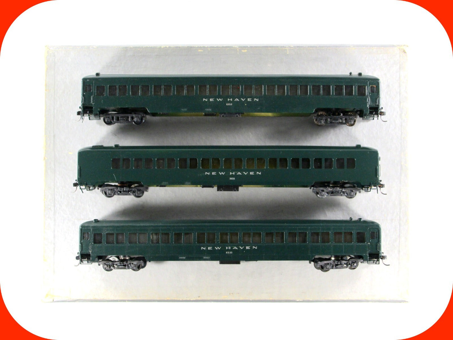 HO Scale **NEW YORK, NEW HAVEN, HARTFORD*** Passenger 3-Car Set -NJ Custom BRASS