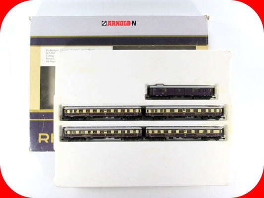 N Scale ***RHEINGOLD EXPRESS*** Deutsche Reichsbahn Passenger Set -- Arnold 0142