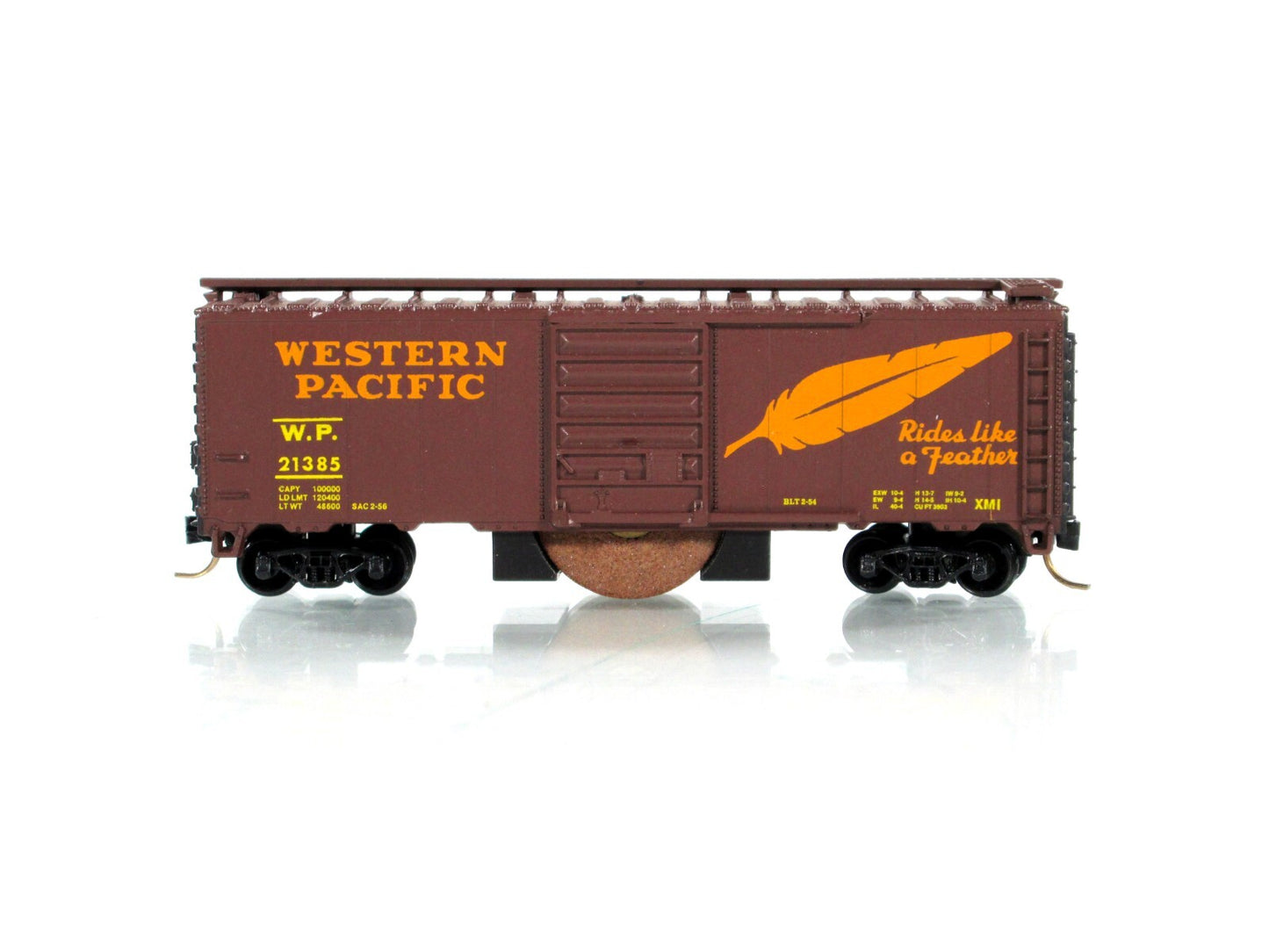 N Scale **WESTERN PACIFIC** Roller Wheel Track Cleaner - AZTEC TS1100, MTL Cplrs