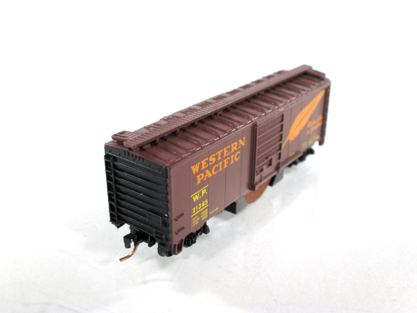 N Scale **WESTERN PACIFIC** Roller Wheel Track Cleaner - AZTEC TS1100, MTL Cplrs