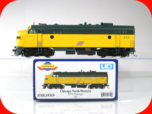 HO Scale **CHICAGO NORTH WESTERN** FP7A Locomotive #218 -Athearn G19319, DCC Rdy