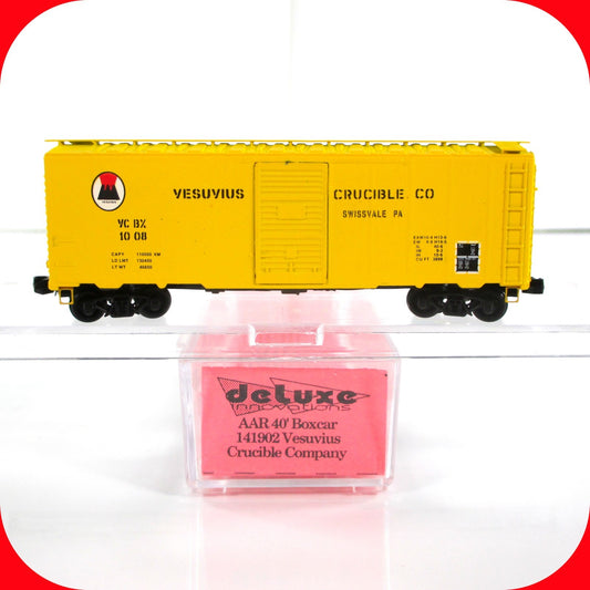 N Scale ***VESUVIUS CRUCIBLE** 40' Box Car -- VCBX #1008 -- Deluxe 141902 **Rare