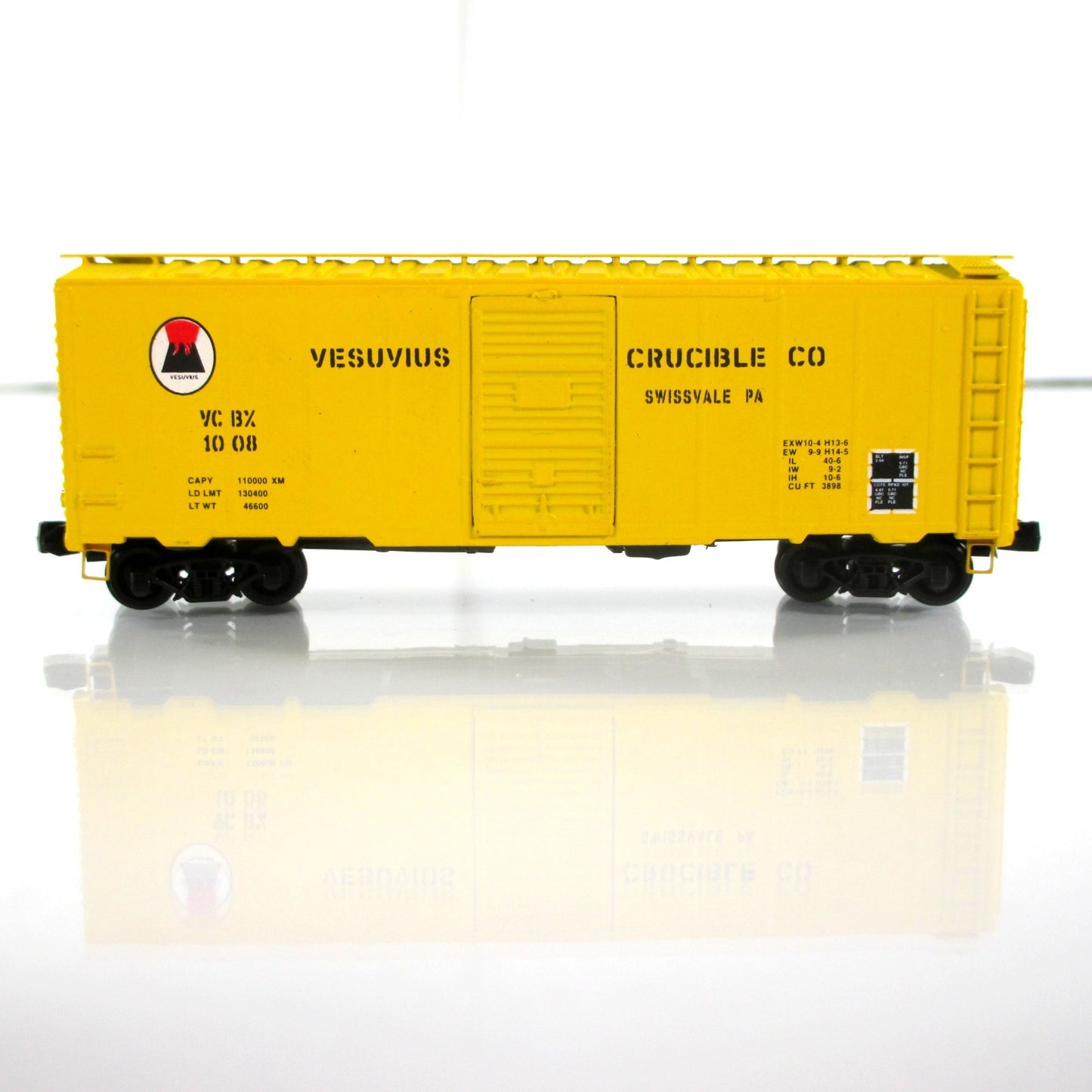 N Scale ***VESUVIUS CRUCIBLE** 40' Box Car -- VCBX #1008 -- Deluxe 141902 **Rare