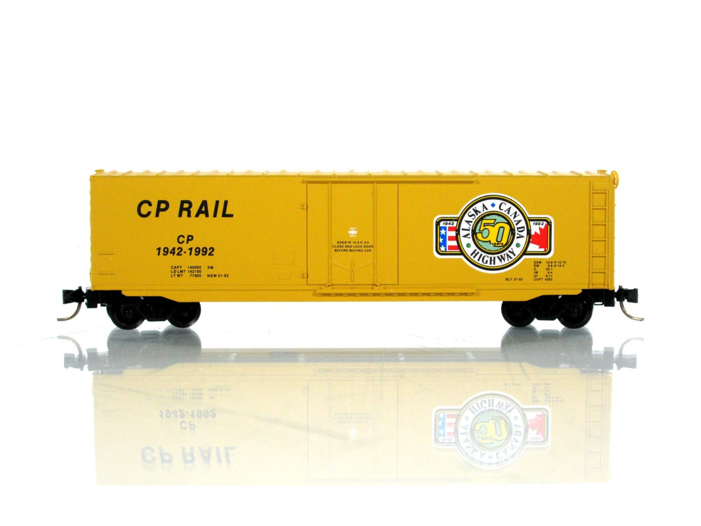 N Scale **ALASKA CANADA HWY** Box Car, CP Rail 1942-1992  Micro Trains *RARE LTD