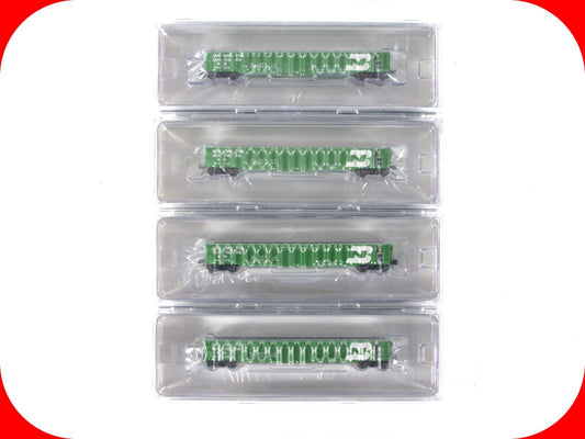 N Scale **BURLINGTON NORTHERN** 52' Gondola 4-Car Set -TrainWorx FVM 25211 *RARE