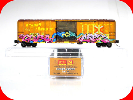N Scale RAILBOX **Name Your Poison Day** GRAFFITI Box Car -Micro Trains 02545012