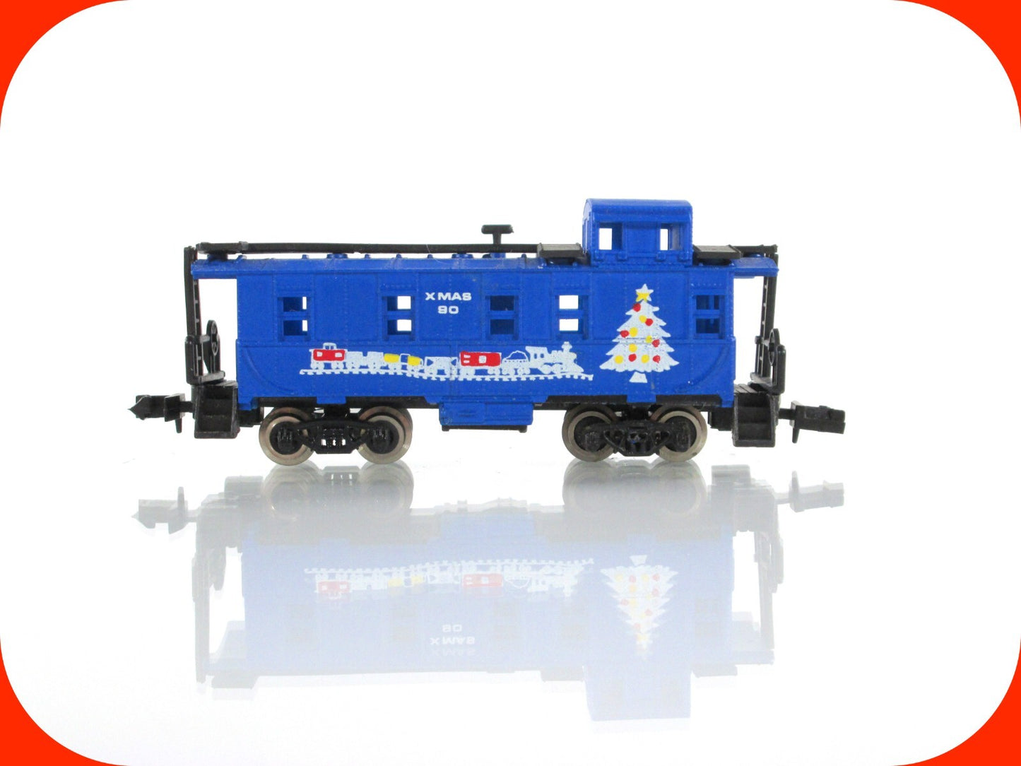 N Scale **SEASON'S GREETINGS** Christmas Caboose 1990 -Bev-Bel, Life-Like 2169-1