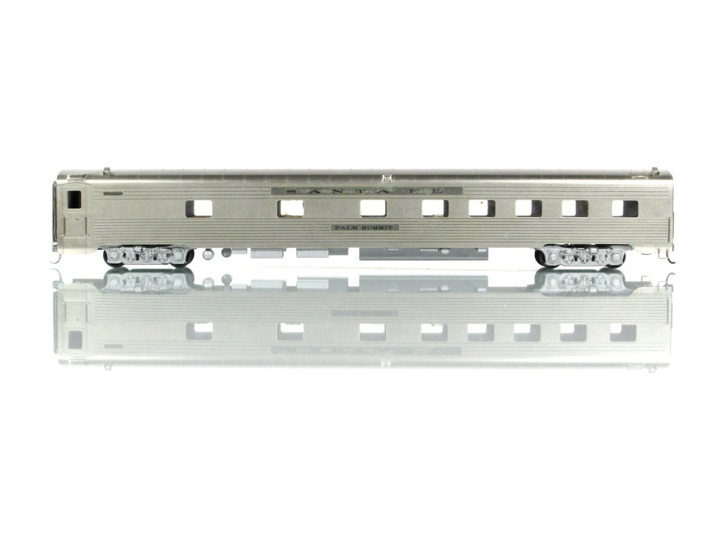 HO Scale BRASS ***SANTA FE*** PALM SUMMIT Sleeper Car ---- Soho 0718, Knuckle Cp