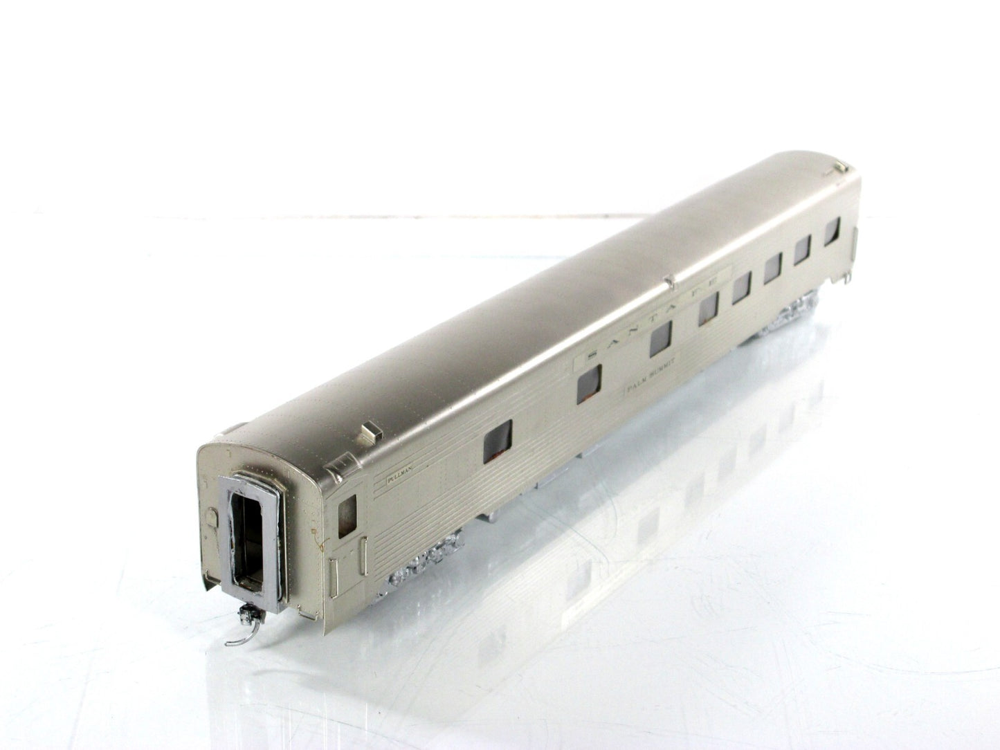 HO Scale BRASS ***SANTA FE*** PALM SUMMIT Sleeper Car ---- Soho 0718, Knuckle Cp