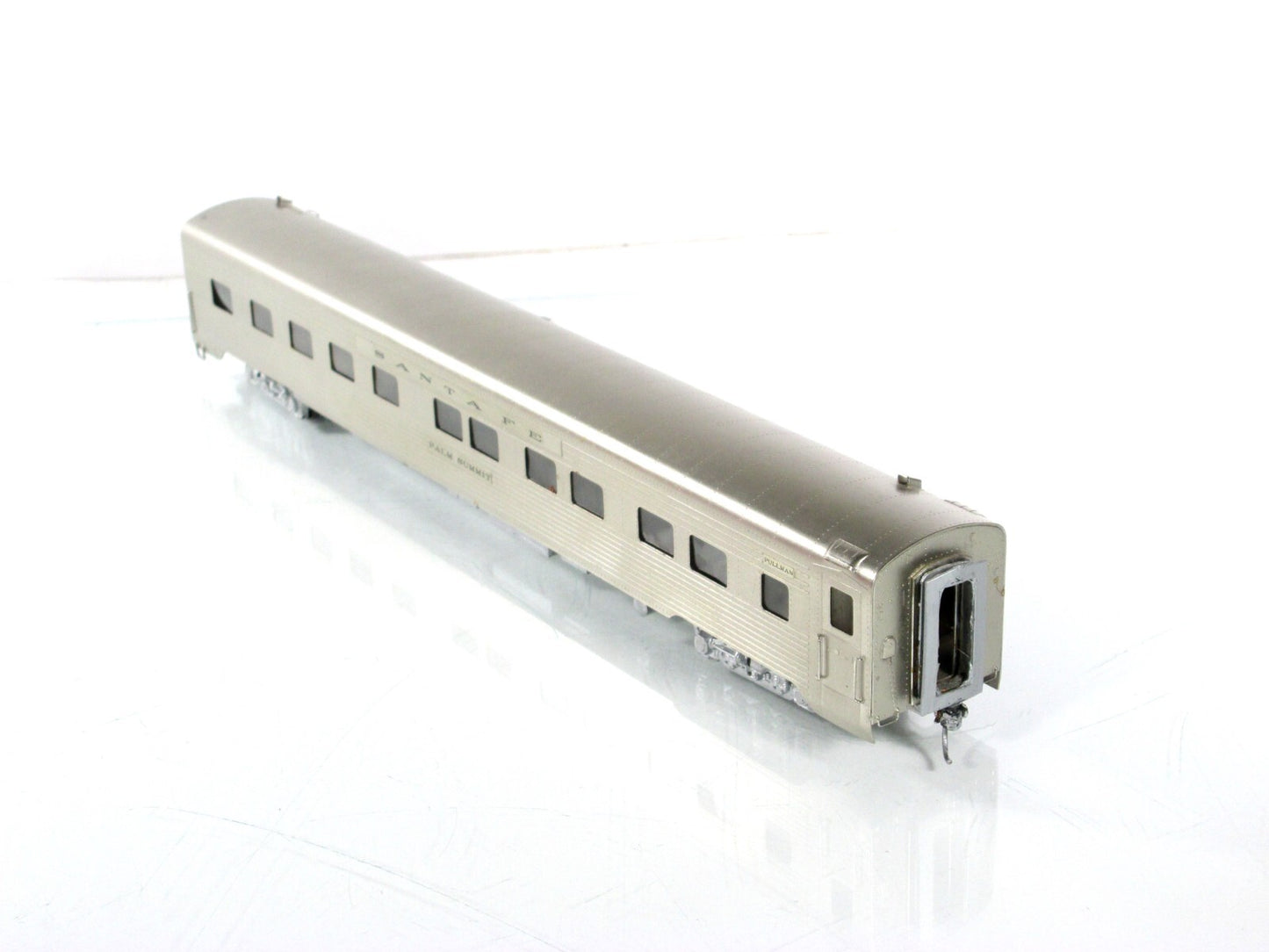 HO Scale BRASS ***SANTA FE*** PALM SUMMIT Sleeper Car ---- Soho 0718, Knuckle Cp