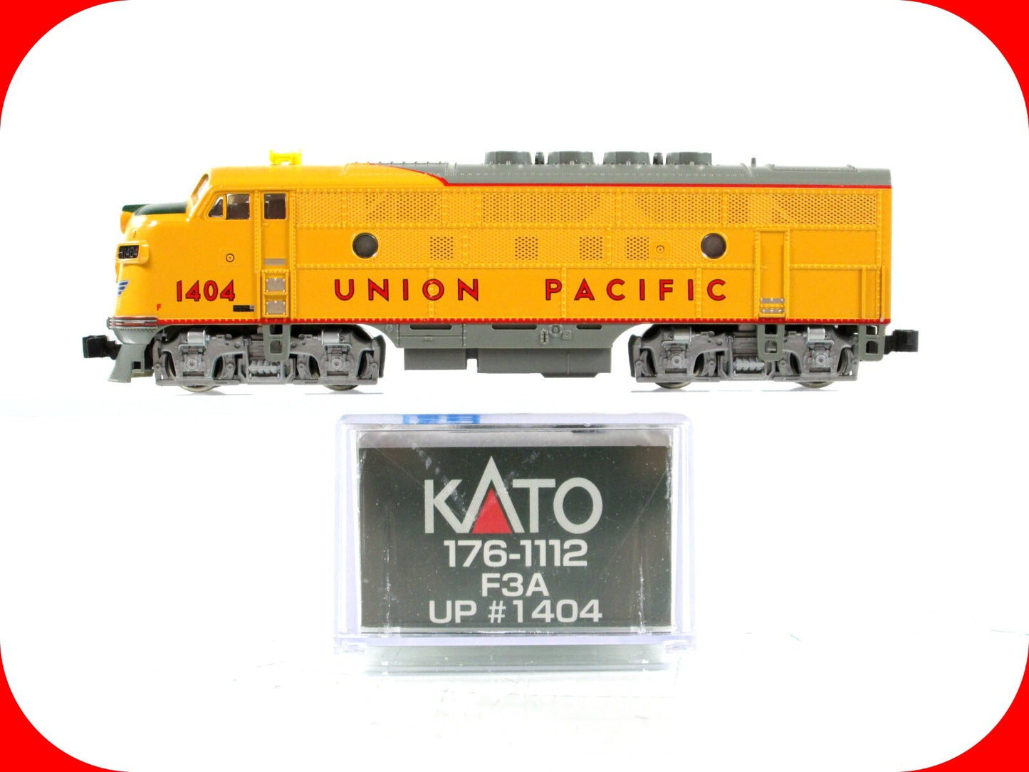 N Scale ***UNION PACIFIC*** F3A Locomotive, UP 1404 --- Kato 176-1112, DCC Ready