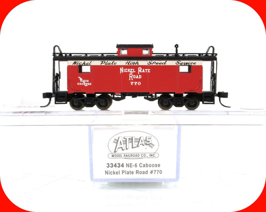 N Scale ***NICKEL PLATE ROAD*** NE-6 Cupola Caboose #770 - Atlas 33434 ****RARE*