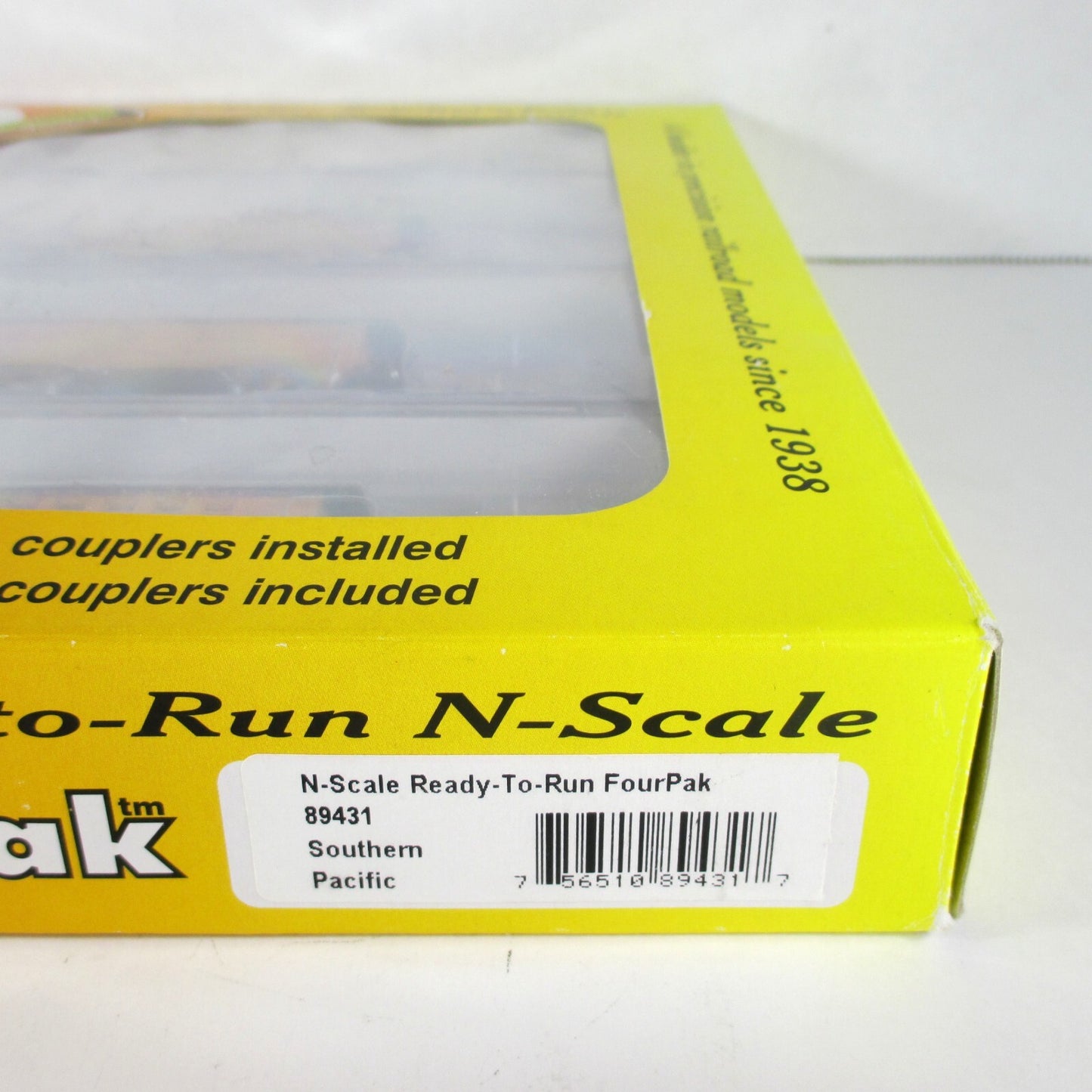 N Scale ***SOUTHERN PACIFIC*** OVERTON 4-Set --Roundhouse 89431, Knuckle Cp RARE
