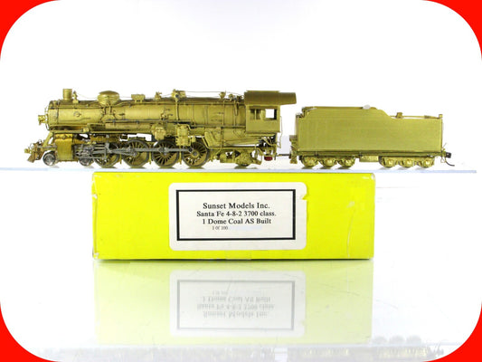 HO Scale Brass **SANTA FE**  4-8-2  3700 Class Steamer - Sunset Models, 1 of 100