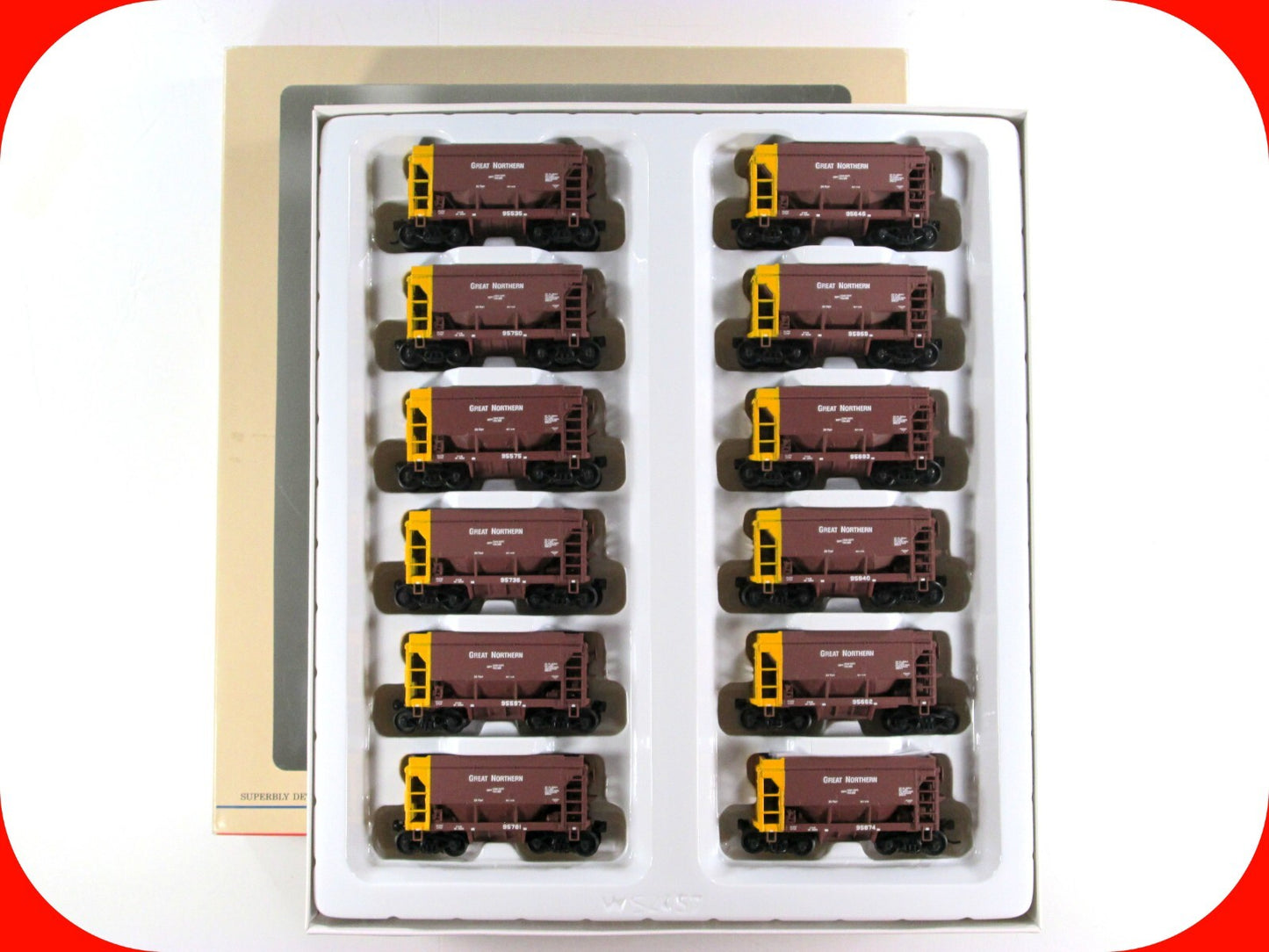 HO Scale ***GREAT NORTHERN*** Taconite Mining Ore Car 12-Pack -Walthers 932-4555