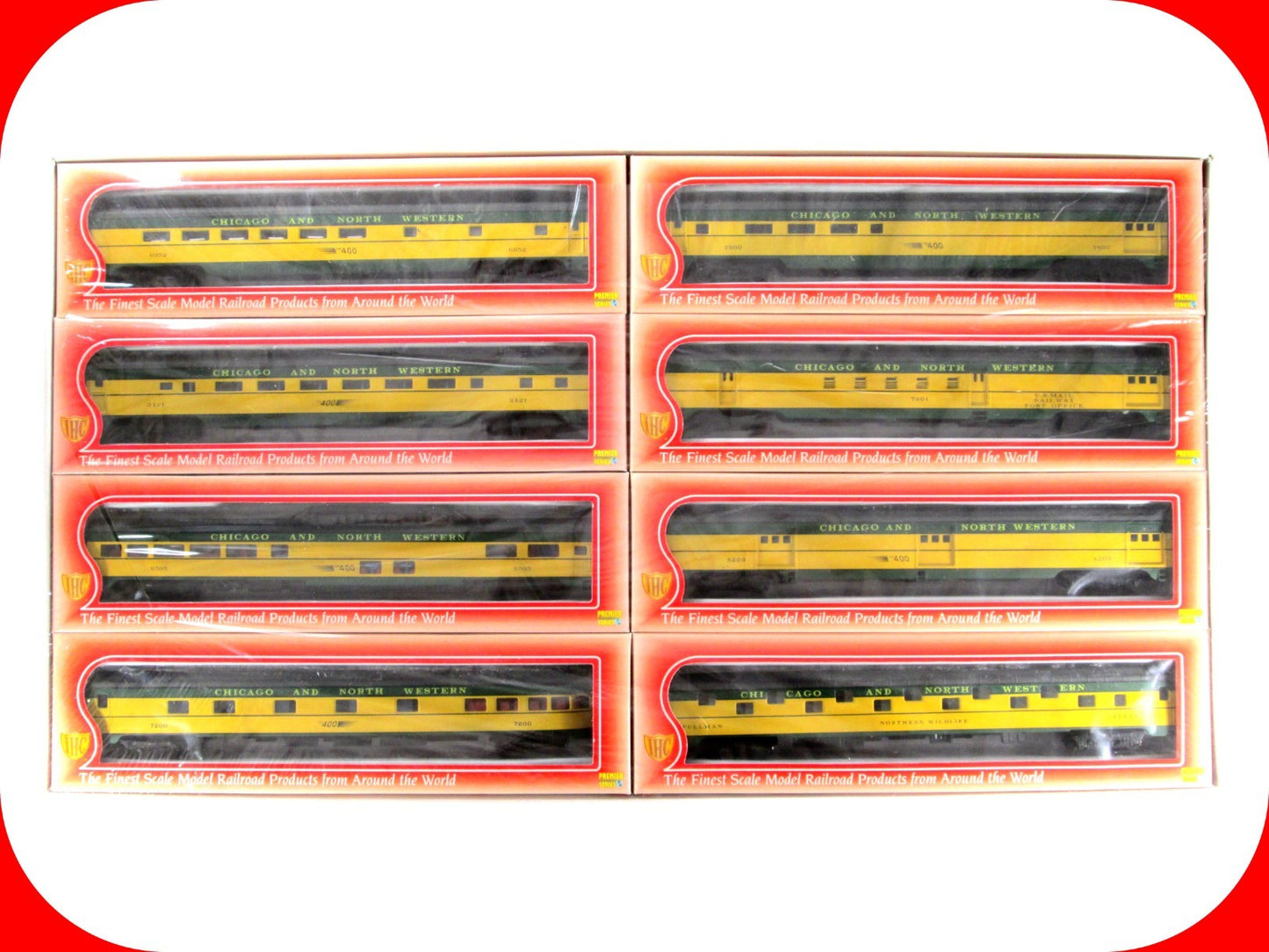 HO Scale **CNW The 400** Passenger Set - IHC 48048 50404, Knuckle Cpl, Interiors