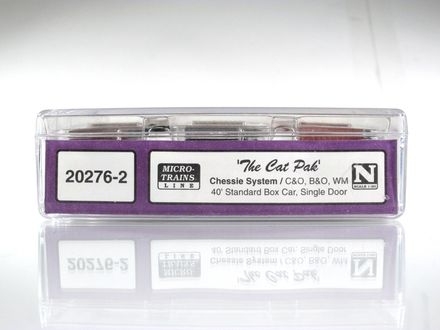 N Scale CHESSIE SYSTEM **Cat Pak** Merger 40' Box Car Set - Micro Trains 20276-2