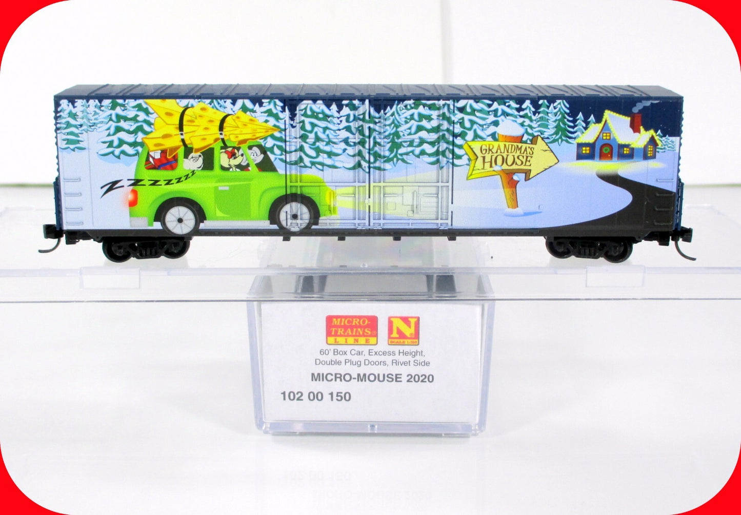 N Scale **MERRY CHRISTMAS 2020** 60' Holiday Box Car ----  Micro Trains 10200150
