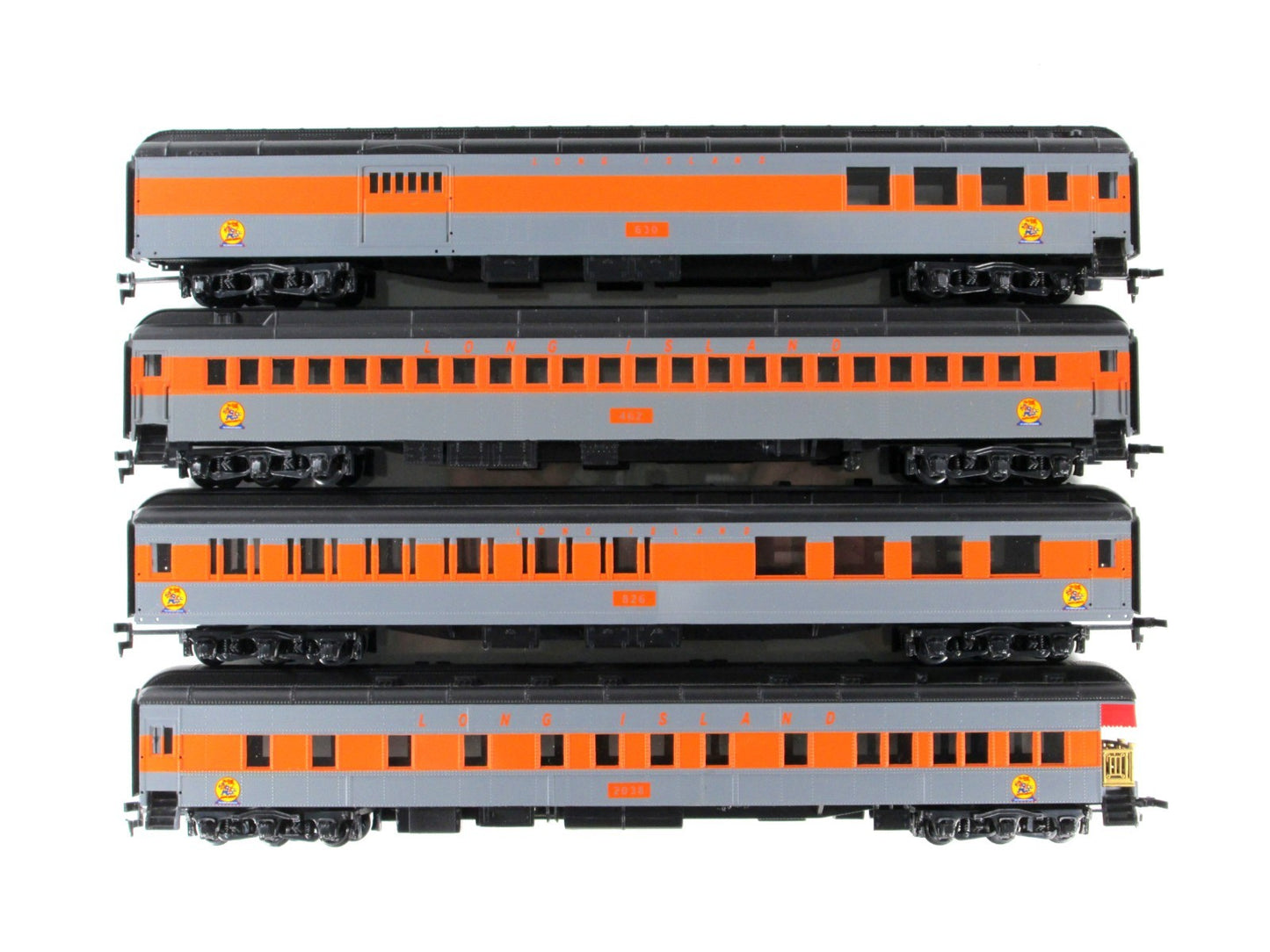 HO Scale ***LONG ISLAND RAILROAD** Heavyweight Passenger Car 4-Pack Set ---- IHC
