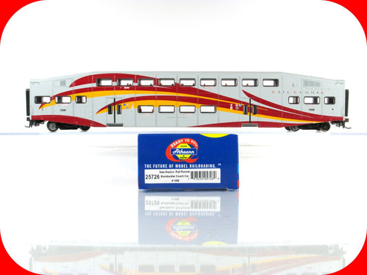 HO Scale ***NEW MEXICO RAIL RUNNER*** Bombardier Coach Car #1008 - Athearn 25726