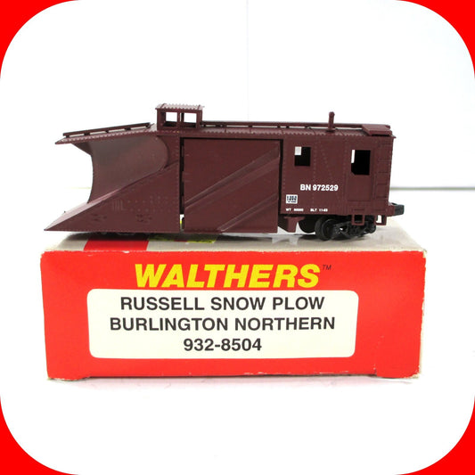 N Scale **BURLINGTON NORTHERN** MOW Russell Snow Plow #972529 -Walthers 932-8504