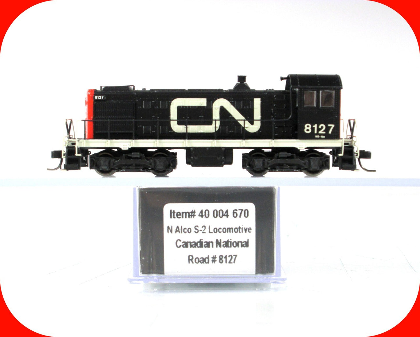 N Scale **CANADIAN NATIONAL** ALCO S-2 Locomotive #8127 -Atlas 40004670, DCC Rdy