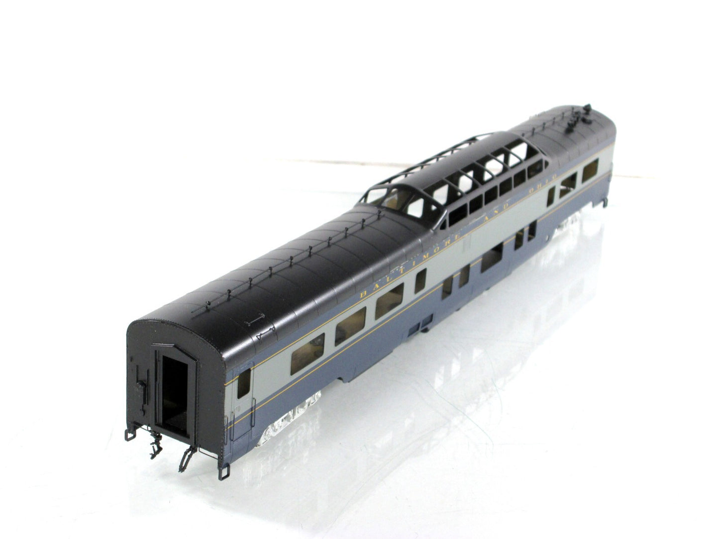 HO Scale BRASS ***B&O*** Strata Dome Lounge Coach #5550/51 -- Palace Car Company