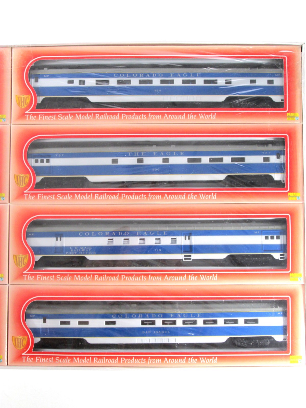 HO Scale **COLORADO EAGLE, MOPAC** Set - IHC 48168 50419, Knuckle Cpl, Interiors