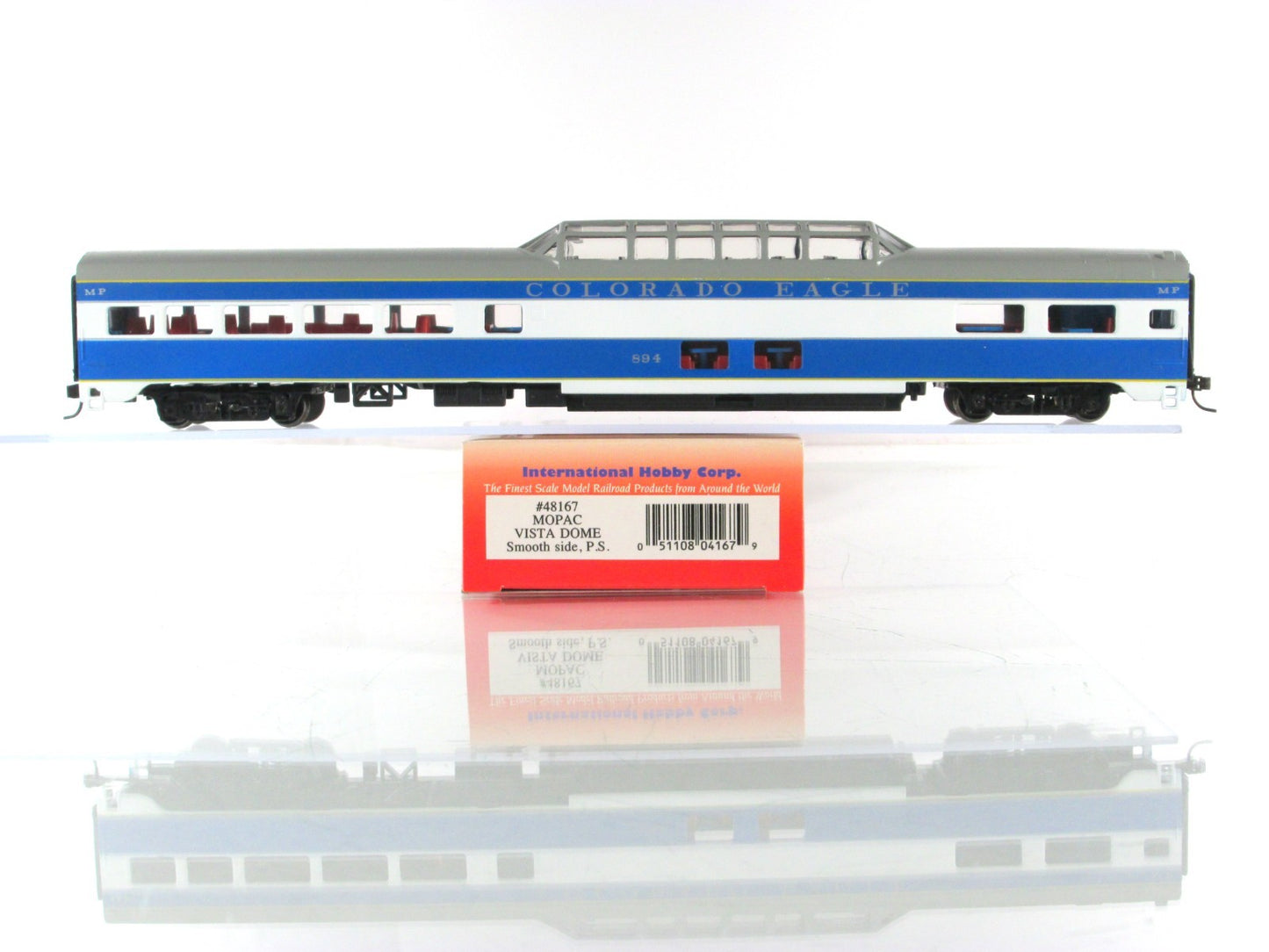 HO Scale **COLORADO EAGLE, MOPAC** Set - IHC 48168 50419, Knuckle Cpl, Interiors