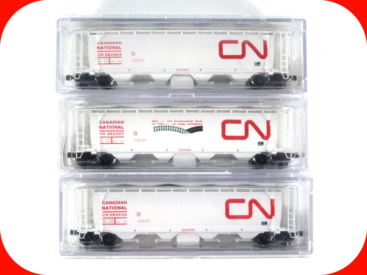 N Scale **CANADIAN NATIONAL** Hopper 3-Set 2 - Intermountain PWRS Special *RARE*