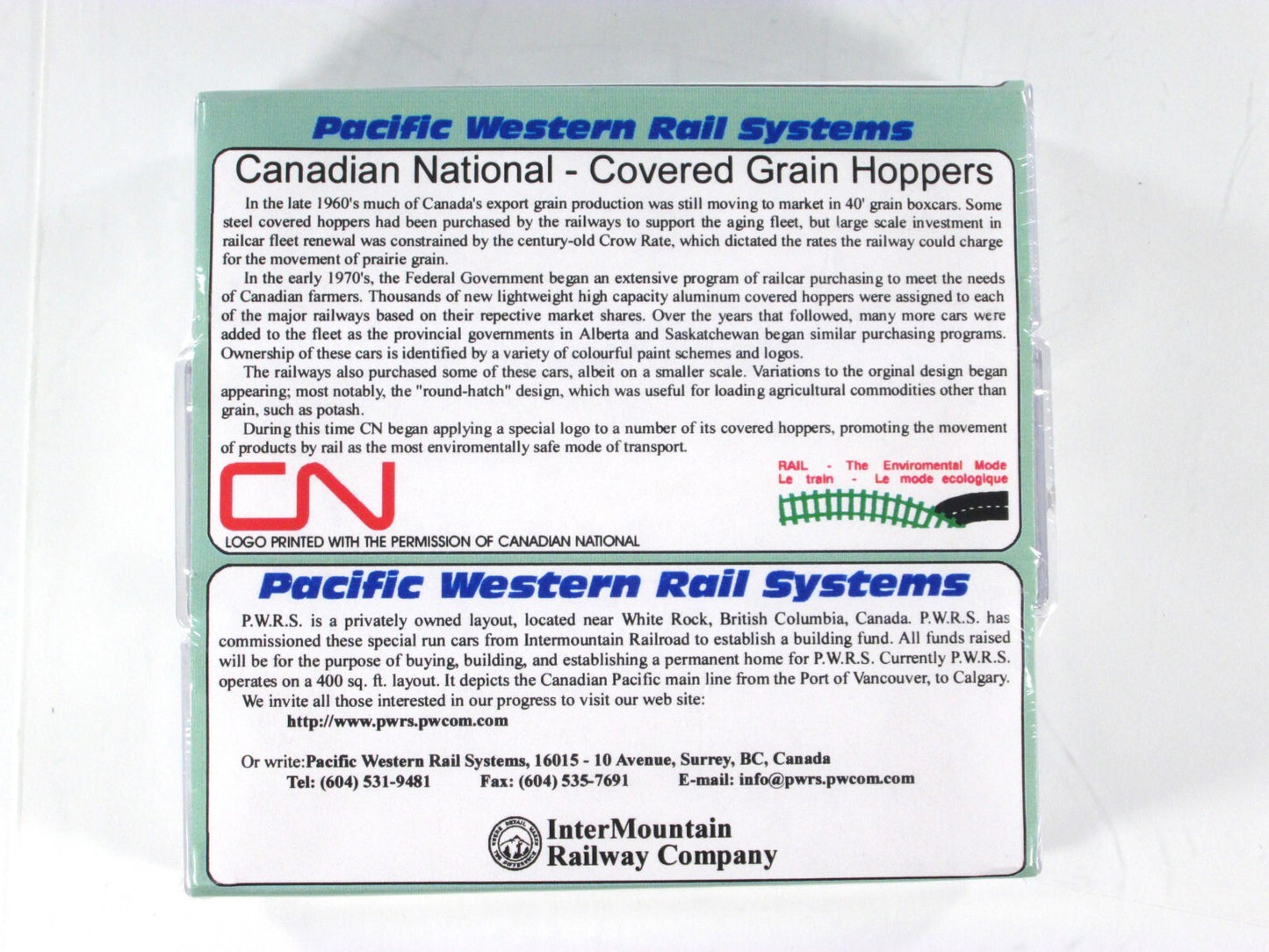 N Scale **CANADIAN NATIONAL** Hopper 3-Set 2 - Intermountain PWRS Special *RARE*