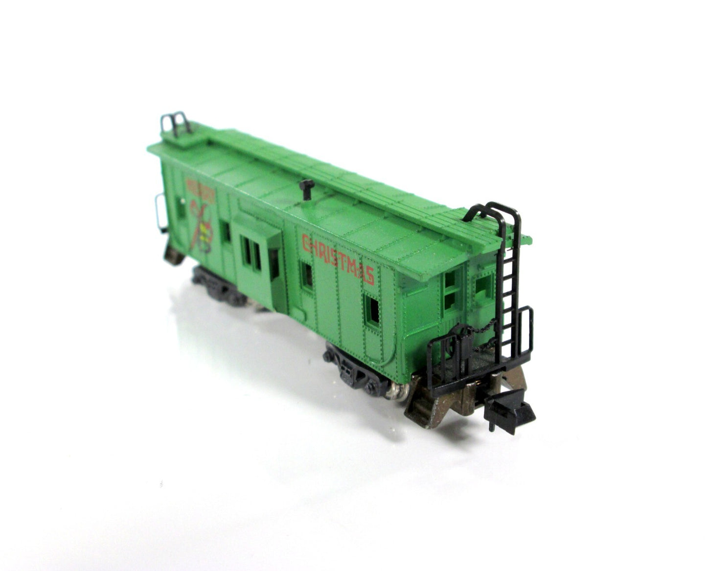 N Scale ***MERRY CHRISTMAS*** Bay Window Holiday Caboose -------- Con-Cor 1252 F
