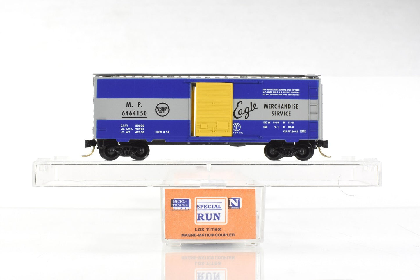 N Scale **MISSOURI PACIFIC** Eagle Box Car - Micro Trains, Lowell Smith 6464-150