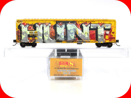 N Scale RAILBOX  *National Hunting-Fishing* GRAFFITI Car - Micro Trains 02545562